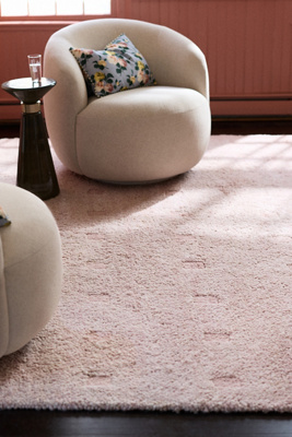Judie Hand Tufted 100% Wool Shag Sculpted Rug | AnthroHome