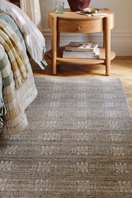70's クロス柄 パッチワーク リアルムートン Rug D.STOCK Drexton Geometric Wool Rug | AnthroHome