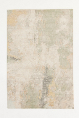 Anthropologie Hand-tufted Jaxon Wool Blend Rug In Neutral