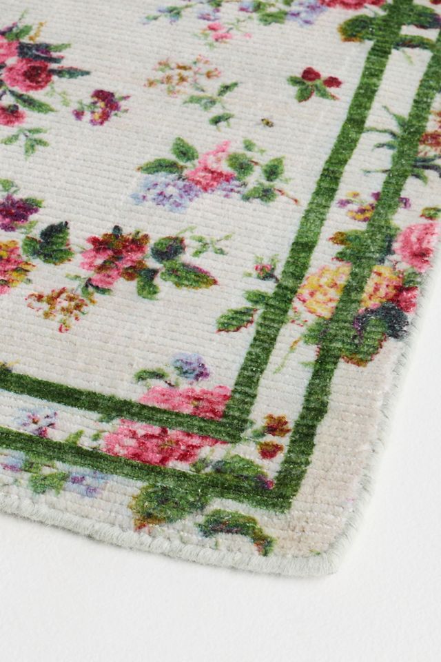 Camille Easy-Care Printed Floral Rug #2