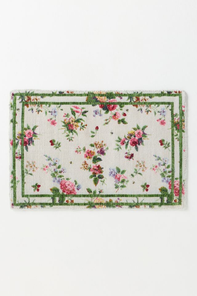Camille Easy-Care Printed Floral Rug #3