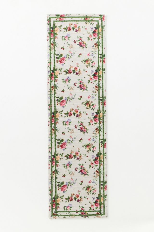 Camille Easy-Care Printed Floral Rug #4