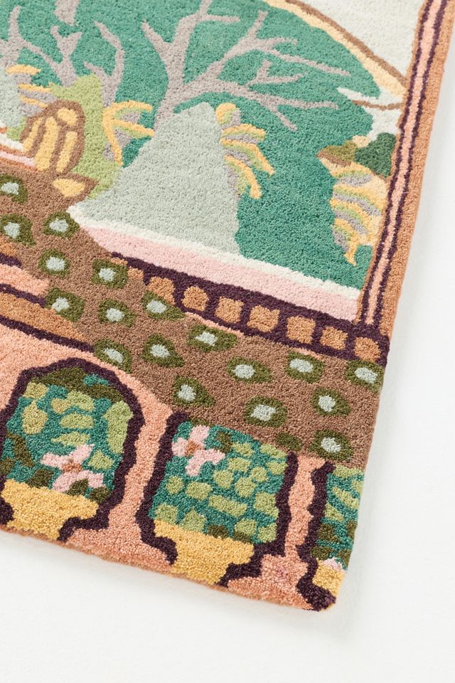 MINDTHEGAP Gardens of Jaipur Hand Tufted 100% Wool Rug #4