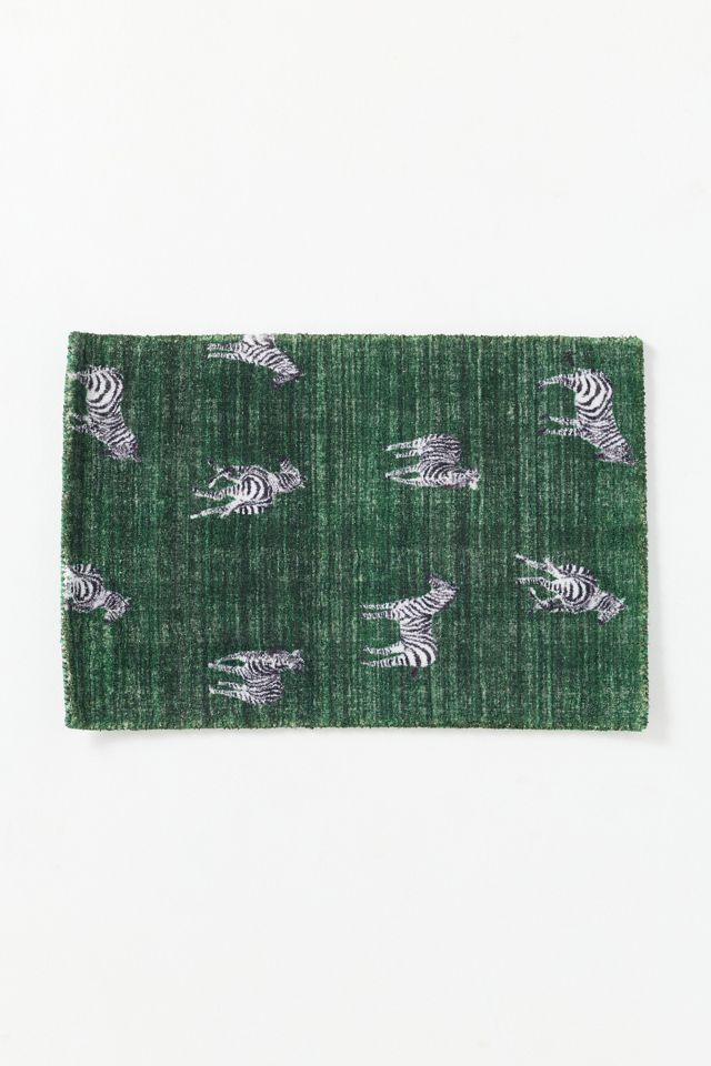 Easy-Care Printed Zebras Rug #3