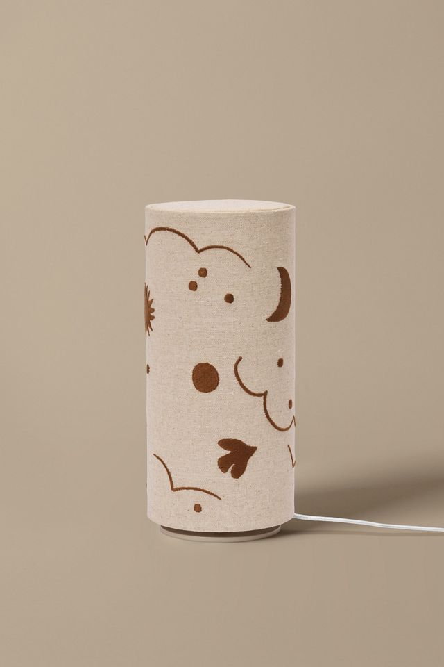 Skye Linen-Covered Table Lamp #1