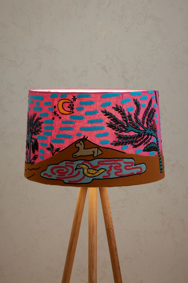 Applique Imagined World Lamp Shade #1