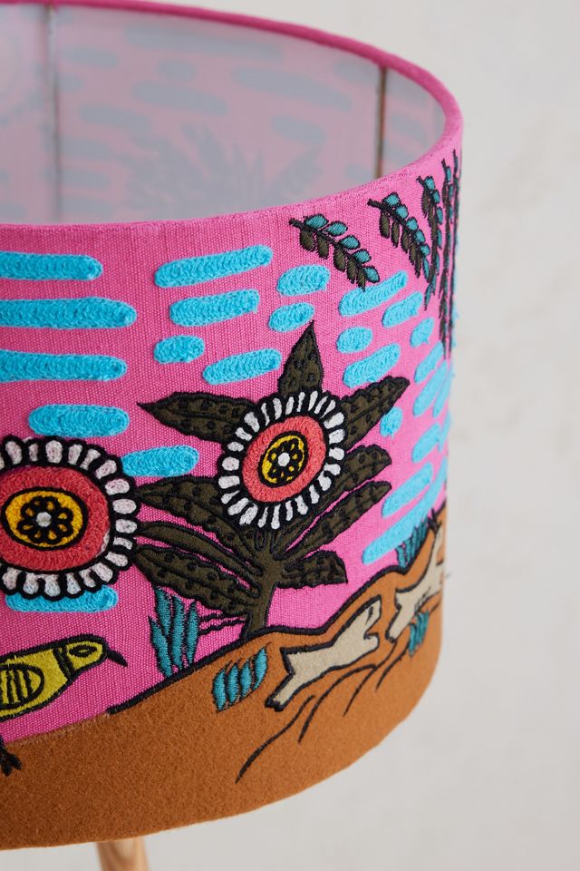 Applique Imagined World Lamp Shade #2