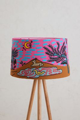 Applique Vorgestellte Welt Lampenschirm