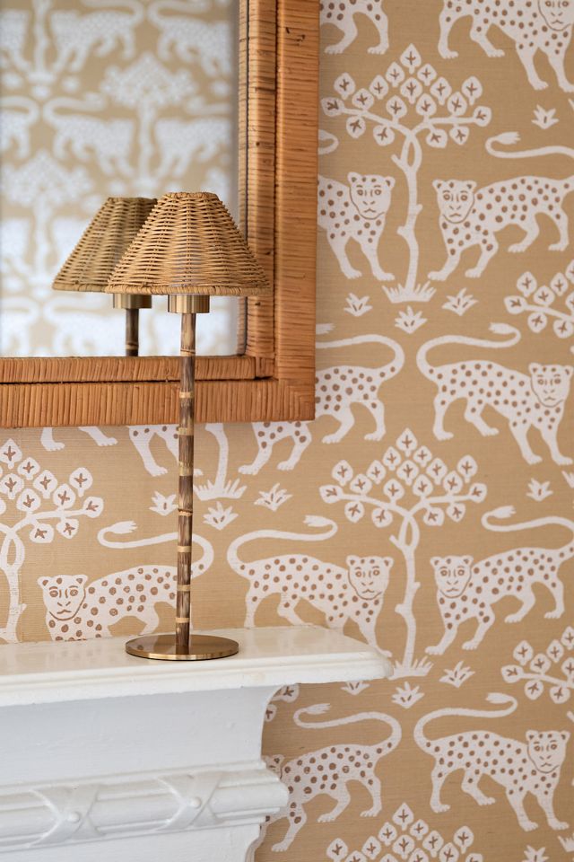 Ludlow Babbington Wicker Tall Rechargeable Table Lamp #3