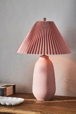 Anthropologie Colorado Table Lamp By  In Pink Size L