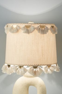 Half Moon Tasseled Lampshade