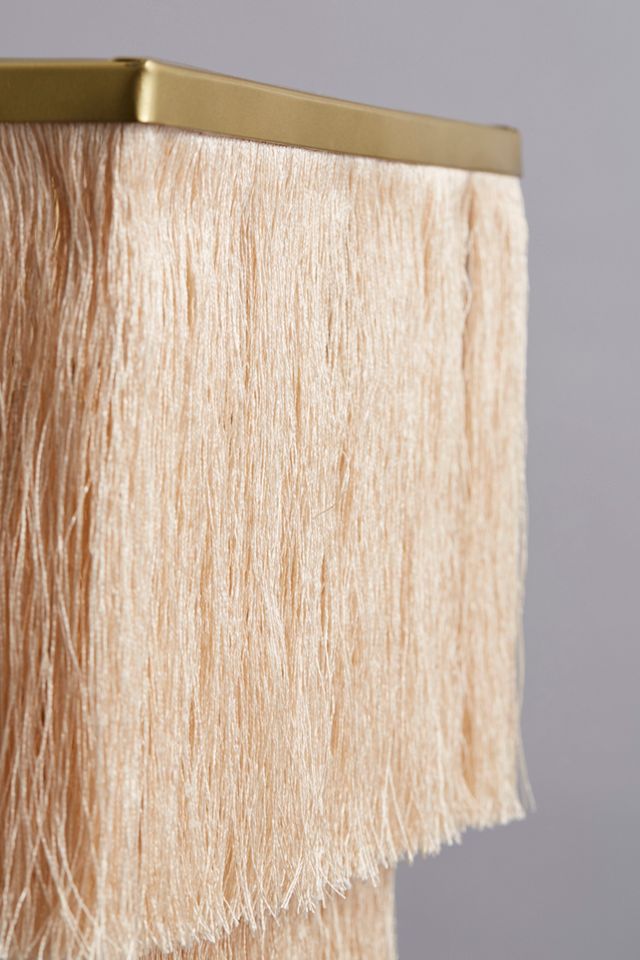 Square Fringed Pendant Lampshade #2