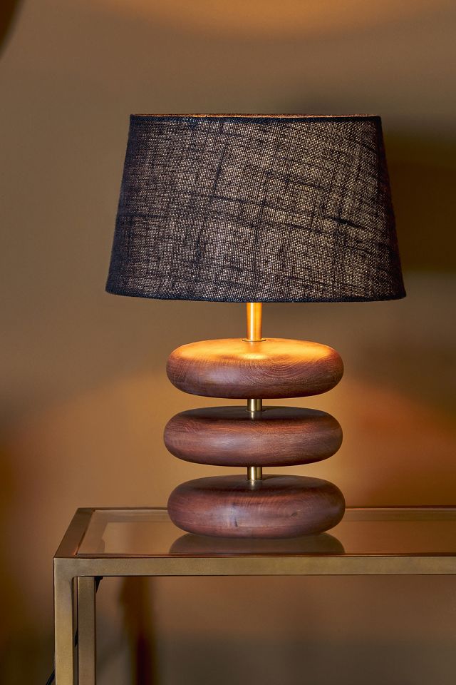 nkuku Kankad Mango Wood Table Lamp #1