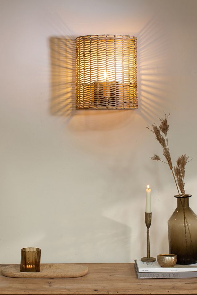 nkuku Noko Rattan Wall Lamp #1