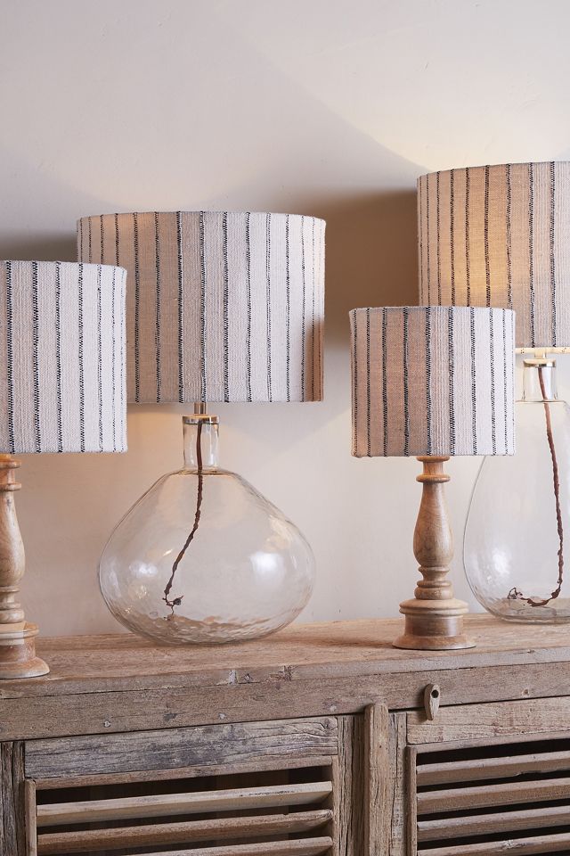 nkuku Sanja Cotton Stripe Lampshade #1