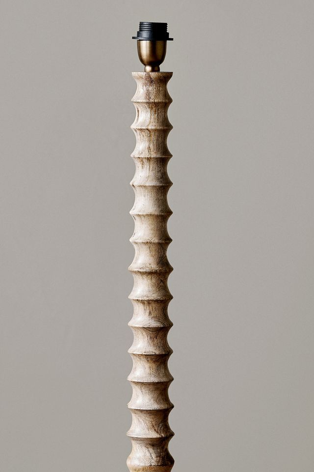 nkuku Avisa Mango Wood Floor Lamp #1