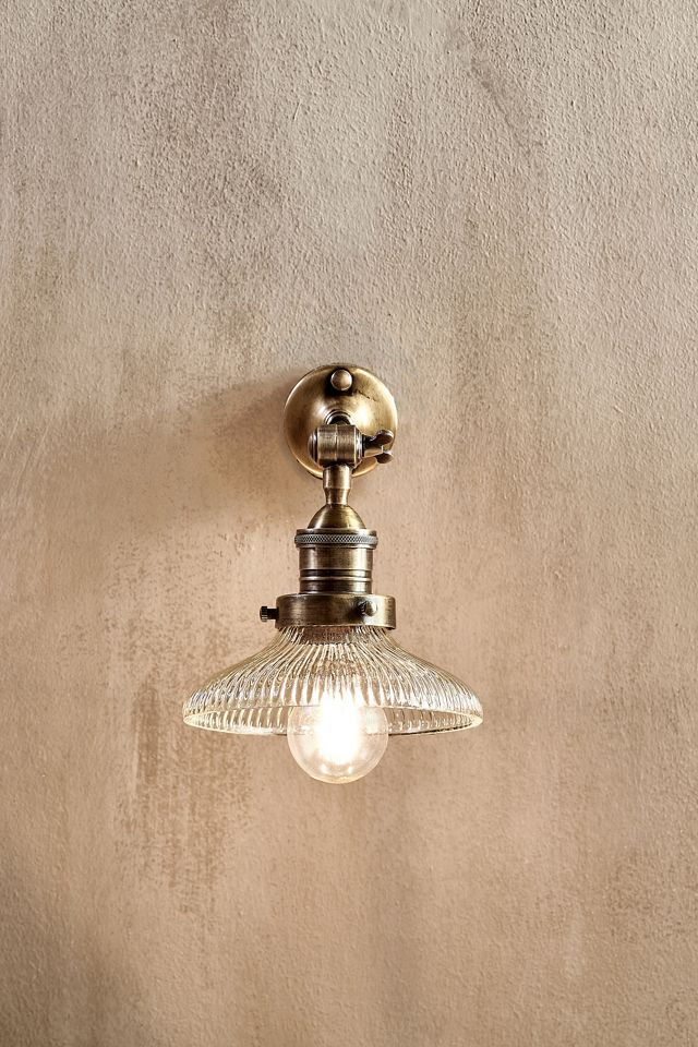 nkuku Zowie Recycled Glass Wall Light #1