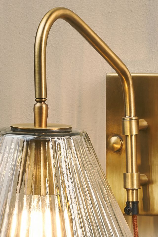 nkuku Akoli Glass Wall Lamp #1