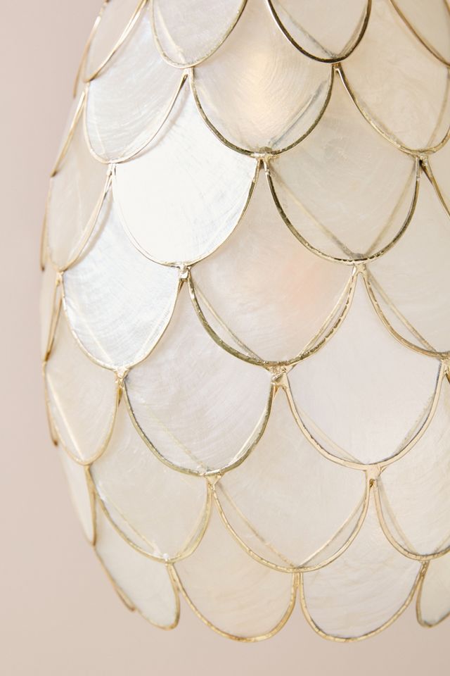 Phillipa Capiz Pendant #1
