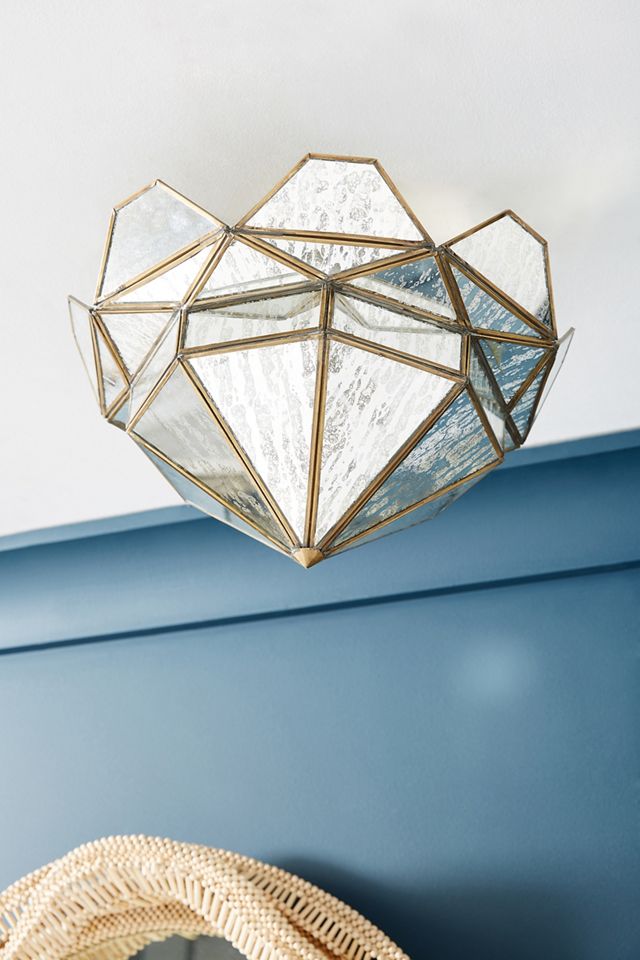 Marquise Lantern Flush Mount #1
