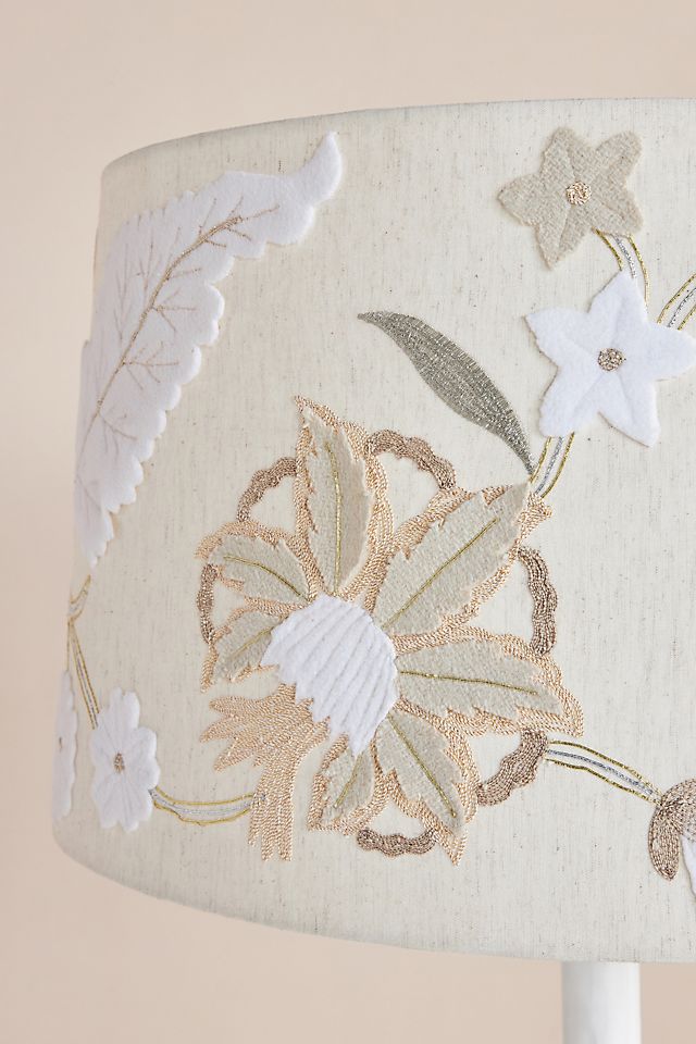 Aria Embroidered Lamp Shade | AnthroLiving
