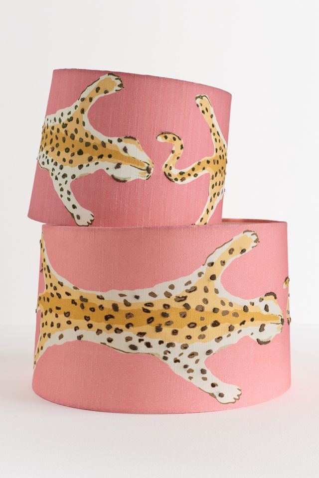 Dana Gibson for Soicher Marin Leopard Drum Lampshade #1