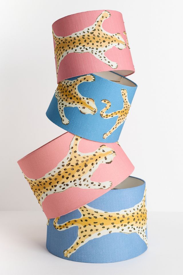 Dana Gibson for Soicher Marin Leopard Drum Lampshade #5