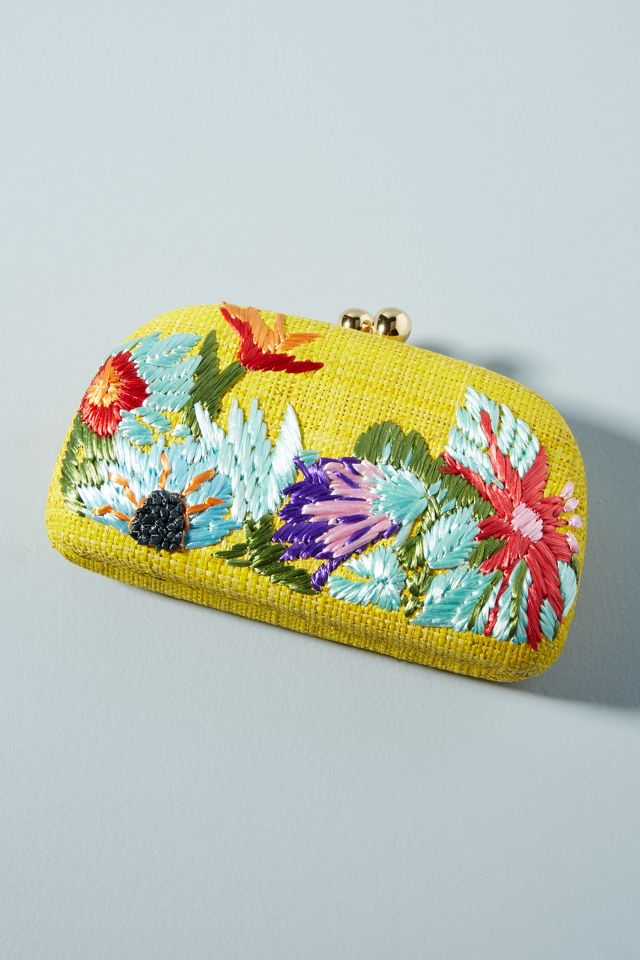 Serpui Marie Mia Flower Clutch