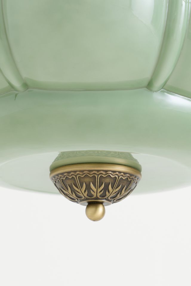 Eloise Scallop Milk Glass Pendant Ceiling Light #2