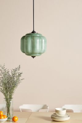The Eloise Scallop Milk Glass Pendant Ceiling Light