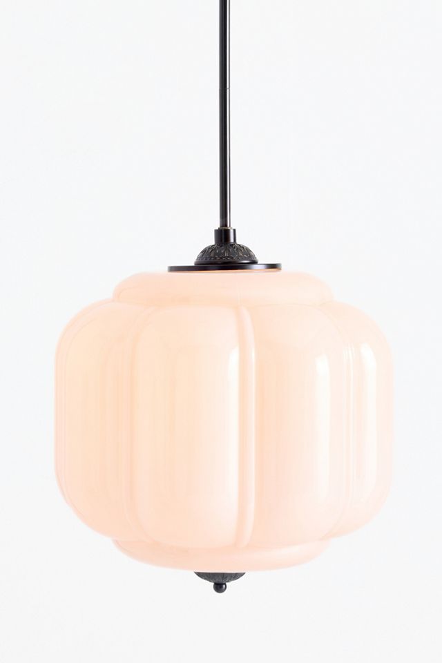 Eloise Scallop Milk Glass Pendant Ceiling Light #2
