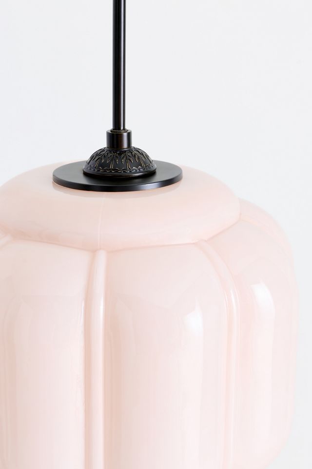Eloise Scallop Milk Glass Pendant Ceiling Light #3