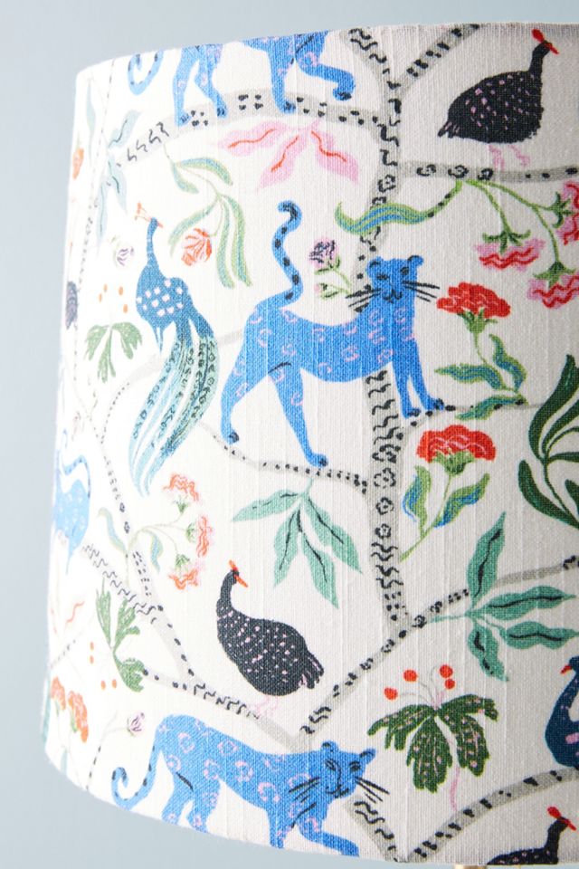 Emily Isabella Midnight Jasmine Animal Drum Lampshade #2