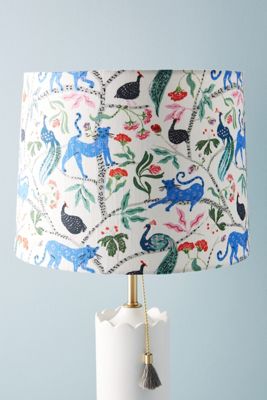 Emily Isabella Midnight Jasmine Animal Drum Lampshade