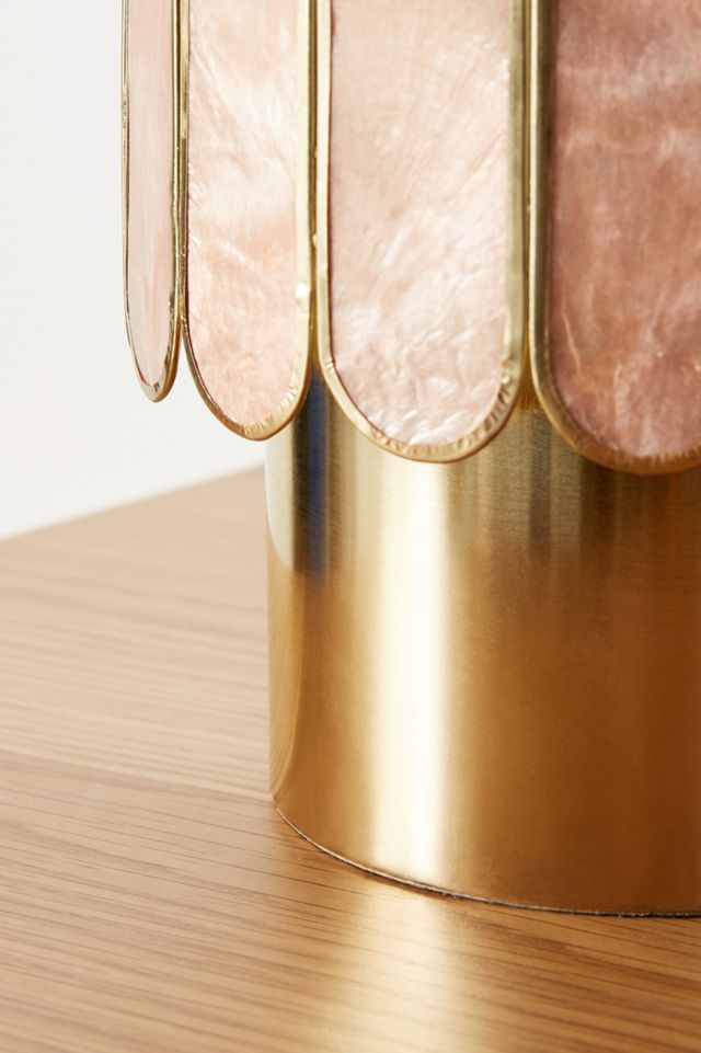 Madelyn Capiz Faceted Table Lamp #2