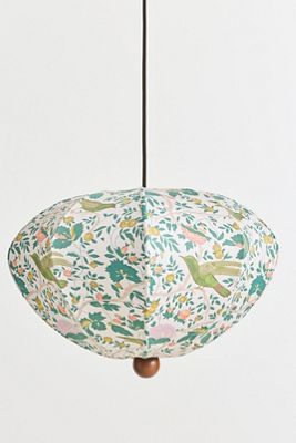 Dumpling Wood Semi-Flush Mount Pendant Light