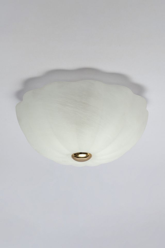 houseof White Flower Flush Ceiling Light #1