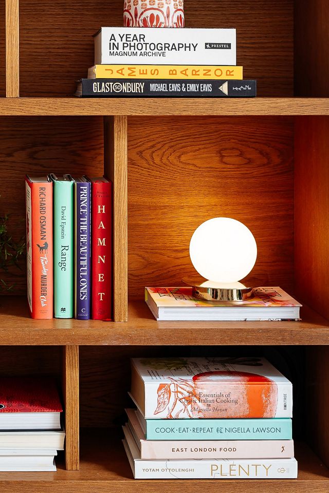 houseof Brass Opal Disk Rechargeable Table Lamp #2