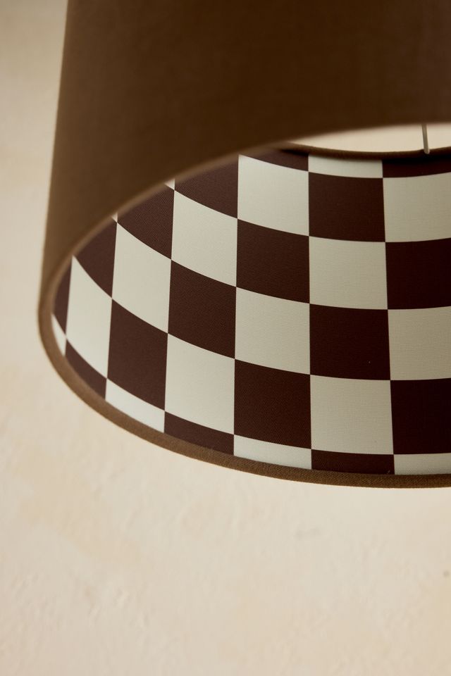 houseof Checkered Drum Lamp Shade #1