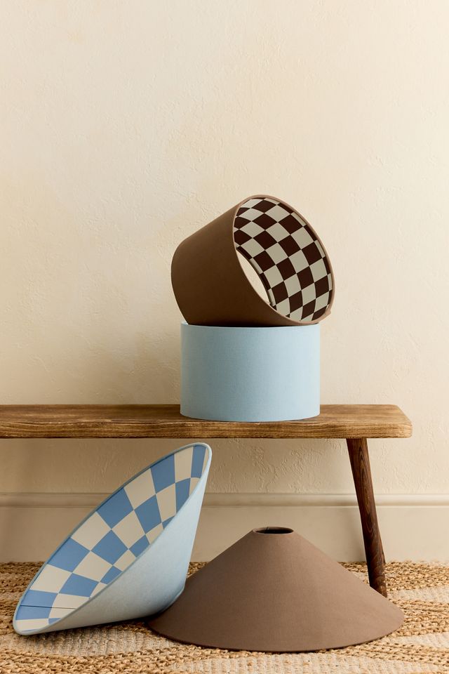houseof Checkered Drum Lamp Shade #2