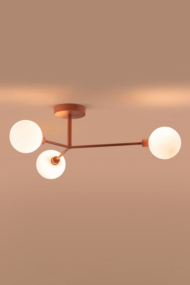 houseof Blossom 3 Light Flush Ceiling Light #1