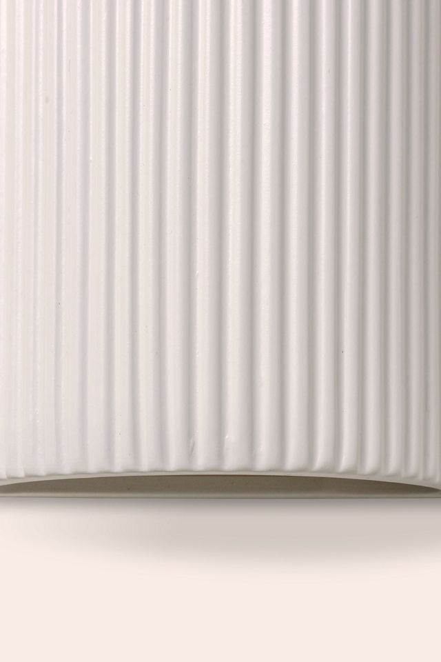 houseof Ribbed Ceramic Pillar Wall Light #1