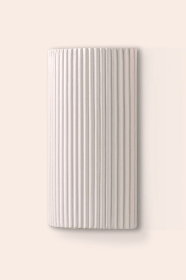 houseof Ribbed Ceramic Pillar Wall Light #3