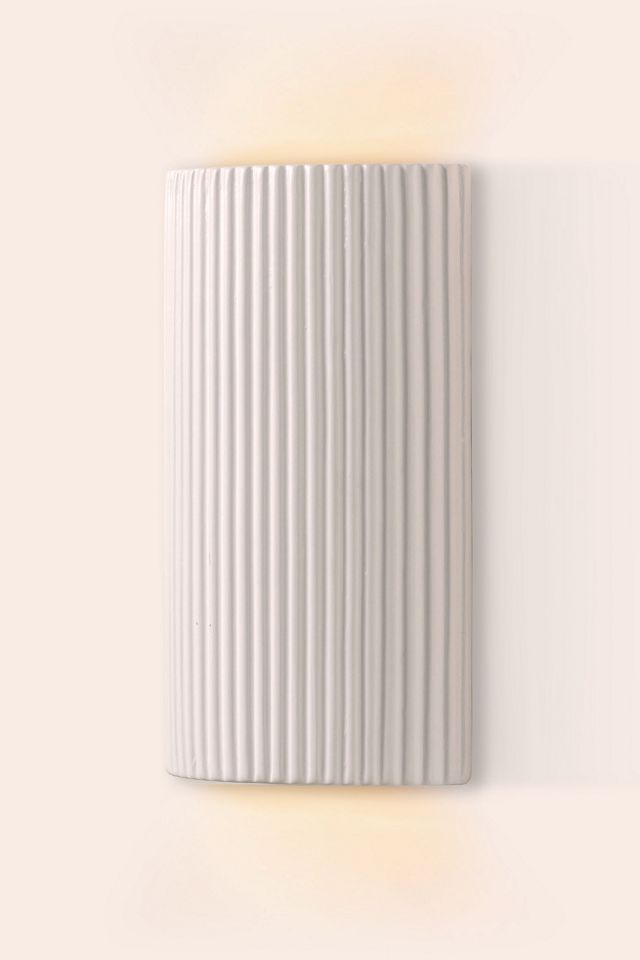 houseof Ribbed Ceramic Pillar Wall Light #4