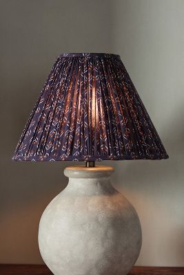 BAMBUSA Tilia Midnight Lampshade with Cheetah Lampstand