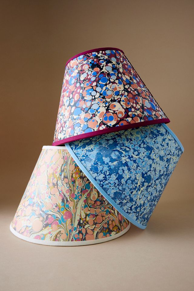 The Little Haus Marbled Print Lampshade #2