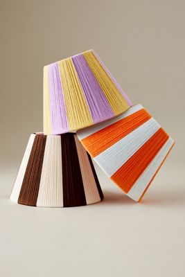 Abat-jour en Coton Tissé Empire à Cordon Aimant