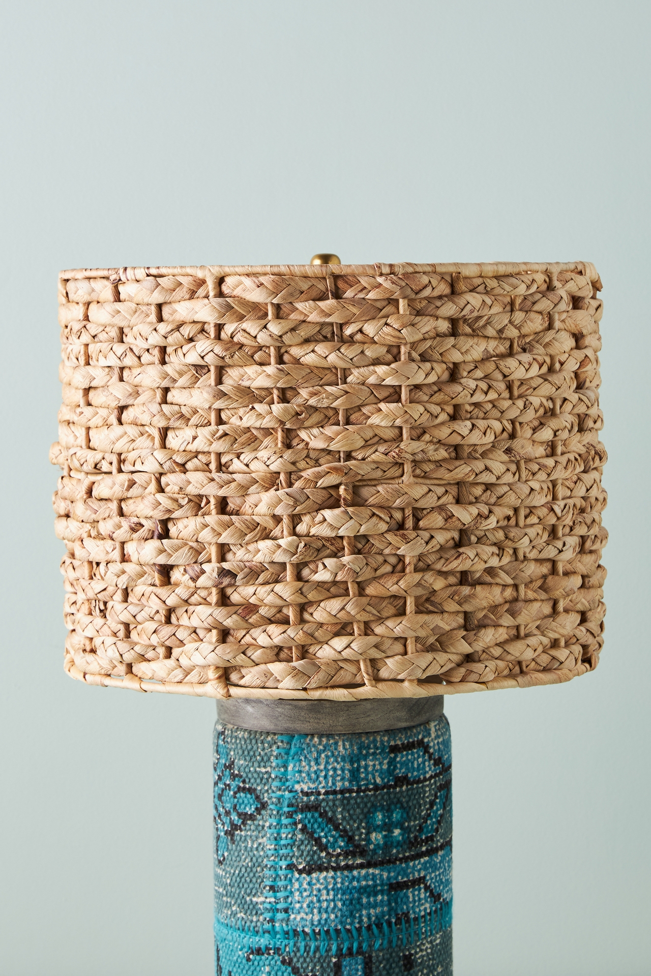 Braided Water Hyacinth Lamp Shade