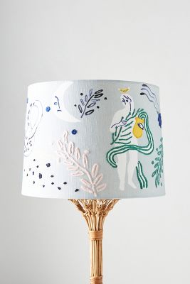 Embroidered Althea Lamp Shade