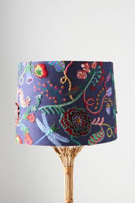 [Anthropologie] 草花の刺繍デザイン テーブルランプ シェード 51P5hDgswpL._UF894,1000_QL80_.jpg